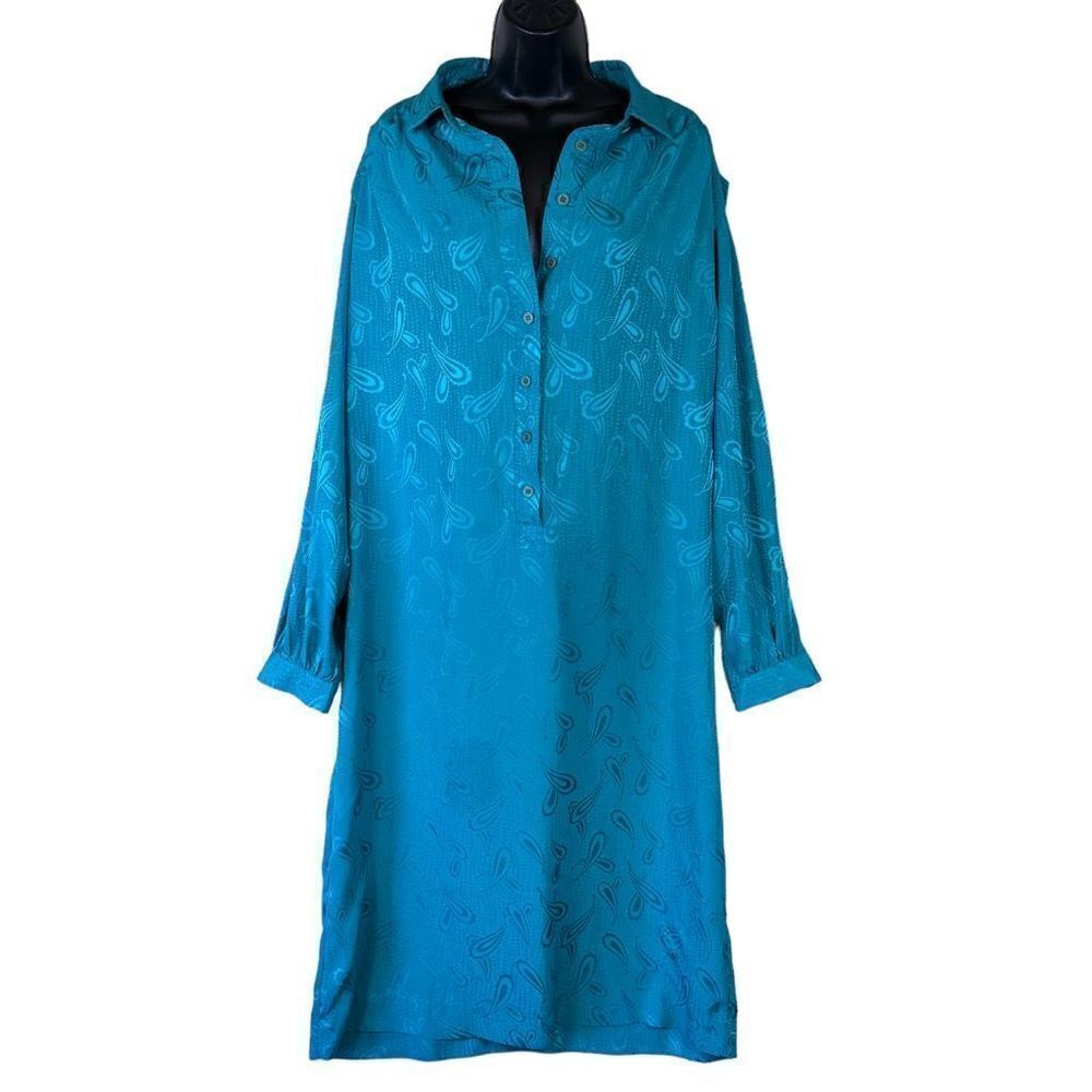 Vintage Schrader Sport Oversized Teal Green Mumu Women’s Size 20W